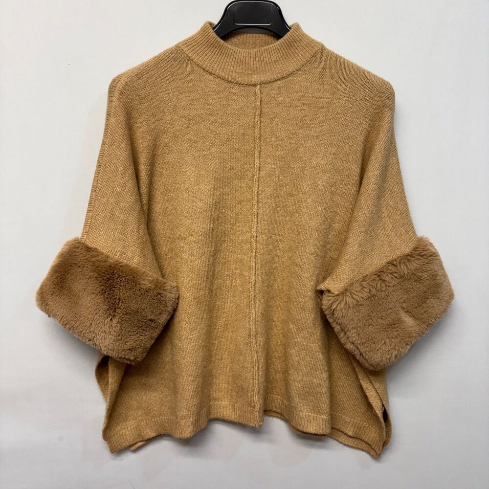 Boston Proper Women 3/4 Sleeve Pullover Sweater Knit Top Size XS/S Beige D026 28
